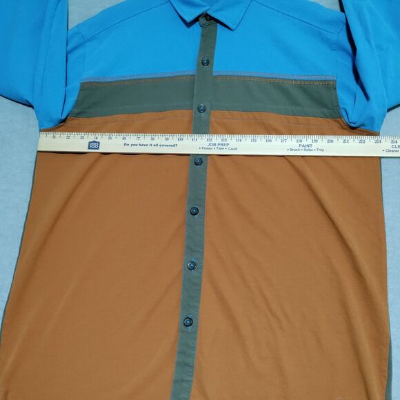 Territory Ahead Shirt Mens Large L/S Button Up Color Block Western Soft Comfort - Picture 8 of 16